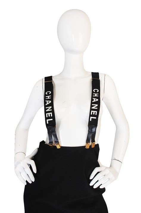 vintage chanel suspenders|Early 2000s Iconic Vintage Chanel Suspenders – .